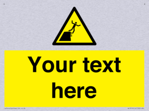 Custom Warning unstable cliff edge